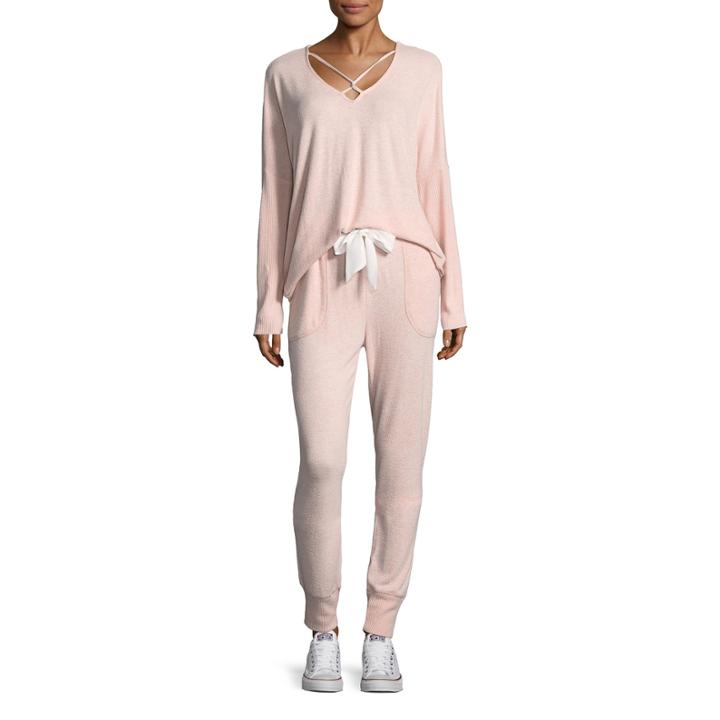 Belle + Sky Cozy Cross Front Top