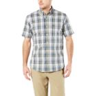 Dockers Short Sleeve Stretch Button-front Shirt-big And Tall
