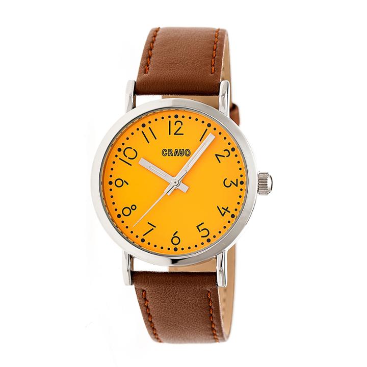 Crayo Pride Unisex Brown Strap Watch-cracr3802