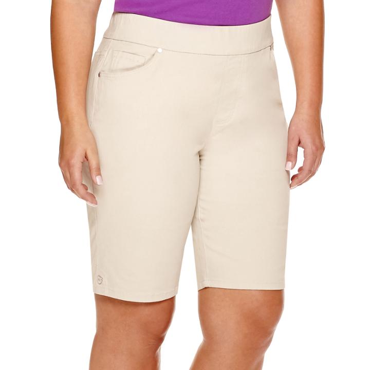 Gloria Vanderbilt Avery Pull-on Bermuda Shorts - Plus