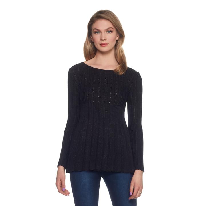 Skyes The Limit Fall Essential Long Sleeve Rib Pullover Sweater- Plus