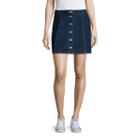 Arizona Button-front Skirt - Juniors