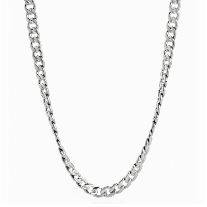Mens Stainless Steel 24 7mm Curb Chain