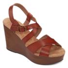 Pop Canyon Faux-wood Wedge Sandals