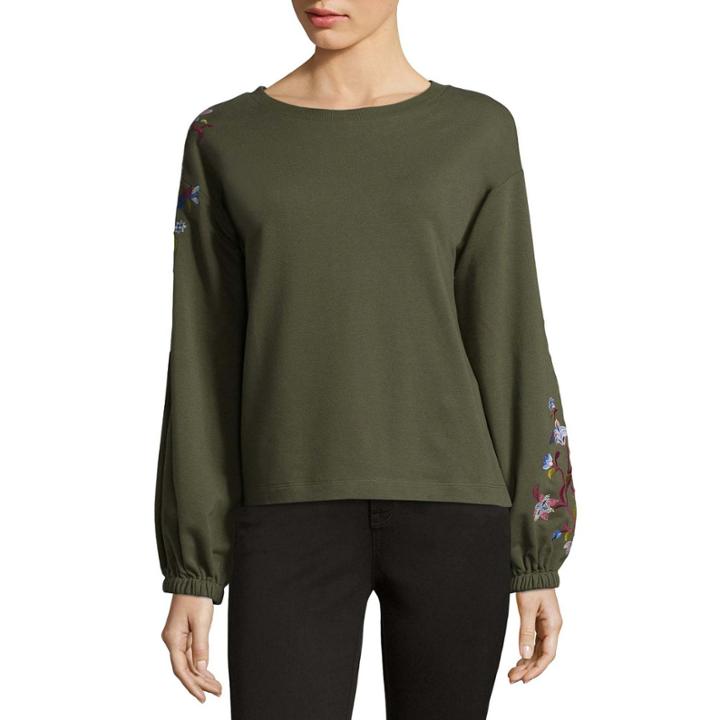 A.n.a Embroidered Sweatshirt