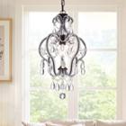 Calilly 1-light Chandelier Glass Dropletes Antiquebronze
