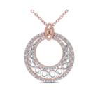 1/4 Ct. T.w. Diamond Rose Gold Over Silver Infinity Symbol Pendant Necklace