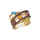 Levian Corp Le Vian Womens 3/4 Ct. T.w. Purple Amethyst 14k Gold Cocktail Ring