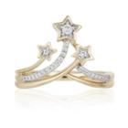 Enchanted Disney Fine Jewelry 1/10 Ct. T.w. Genuine Diamond 10k Gold Tinker Bell Ring