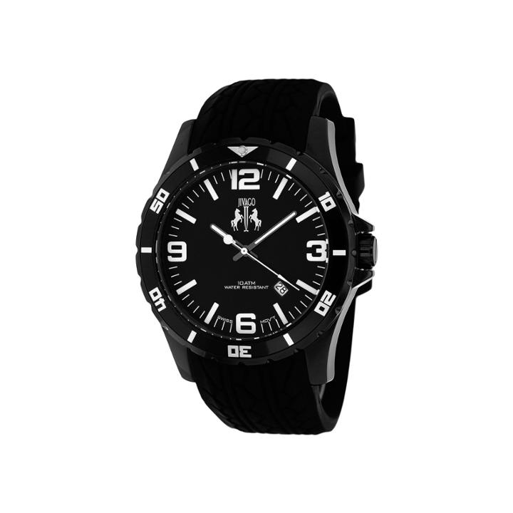 Jivago Ultimate Mens Black Silicone Strap Watch