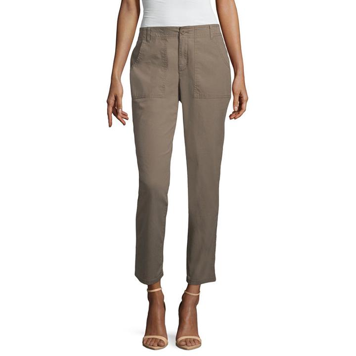 Liz Claiborne Rolled Inseam 26 In Unrolled Inseam 28 In Straight Fit Cargo Pants