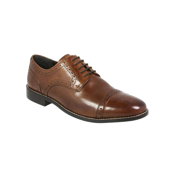 Nunn Bush Norcross Mens Cap-toe Leather Oxfords