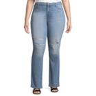 Arizona High-rise Straight Leg Jeans-juniors Plus