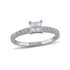 1/3 Ct. T.w. Princess White Diamond 10k Gold Engagement Ring