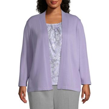 Alfred Dunner Smart Investments Layered Print Blouse - Plus