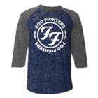 Foo Fighters Raglan 3/4 Sleeve Graphic T-shirt