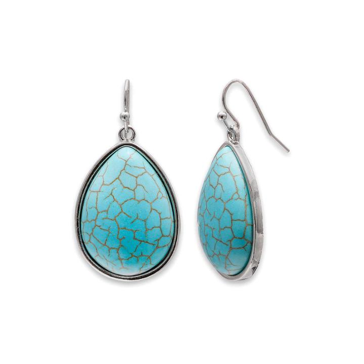 Mixit&trade; Aqua Teardrop Earrings