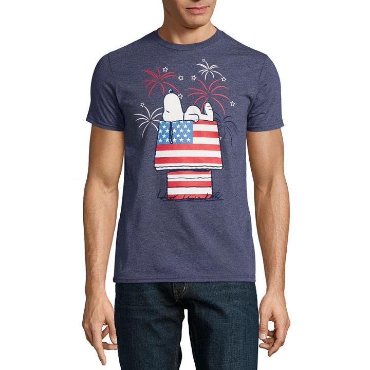 Snoopy Red White And Blue Graphic Tee