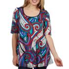 24/7 Comfort Apparel Evelyn Tunic Top