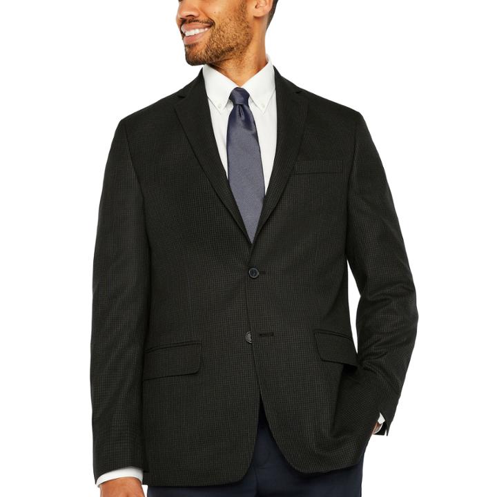 Claiborne Slim Fit Woven Checked Sport Coat - Slim