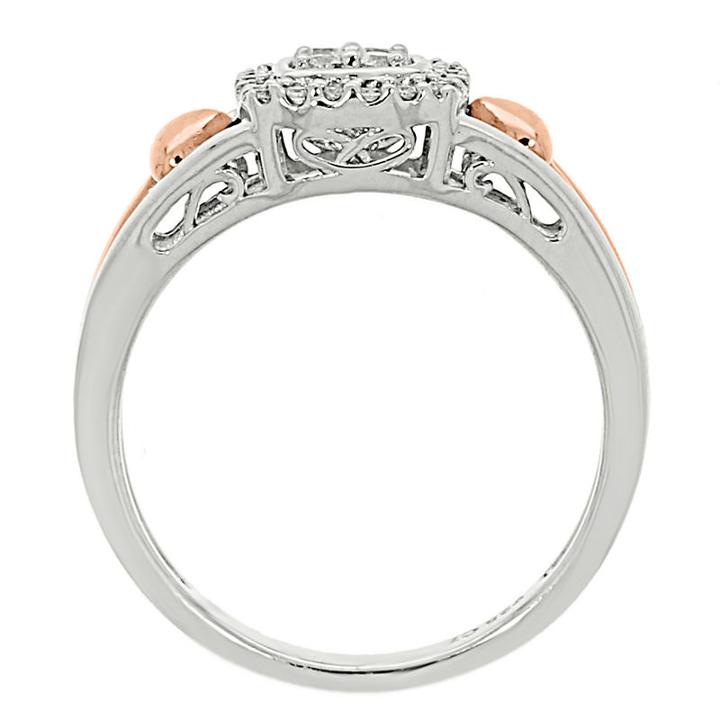 Womens 1/5 Ct. T.w. Genuine White Diamond 10k Gold Cluster Ring