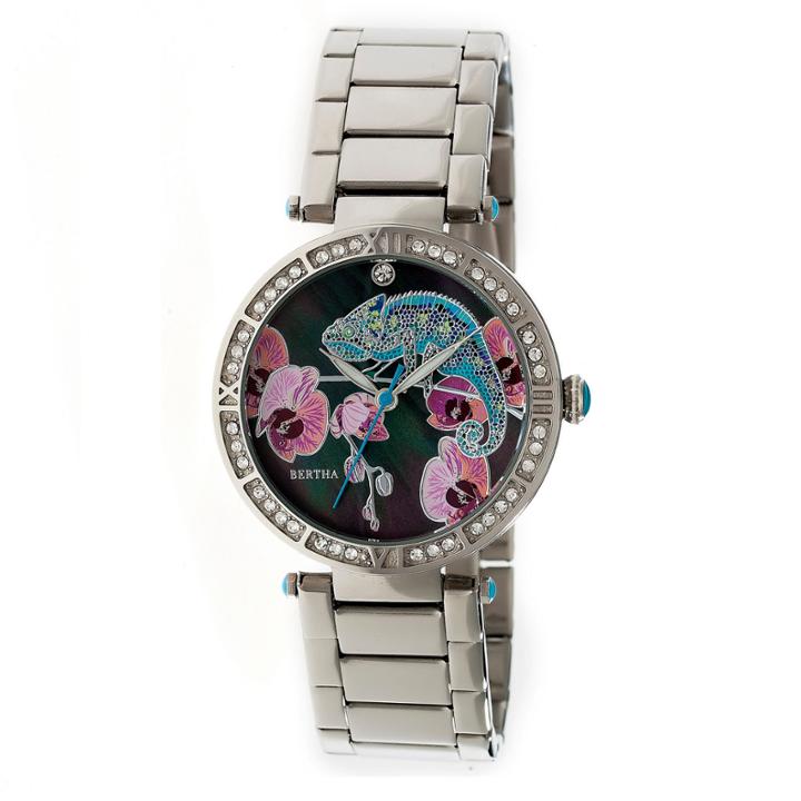 Bertha Womens Silver Tone Strap Watch-bthbr6201