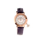Bertha Womens Iris Mother-of-pearl Plum Leather-band Watch With Datebthbr5303