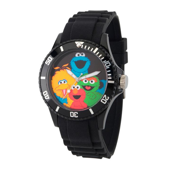 Sesame Street Unisex Black Strap Watch-wss000009
