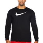 Nike Long Sleeve Crew Neck T-shirt-big And Tall