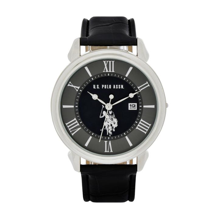 U.s. Polo Assn. Mens Black Strap Watch-usc50405