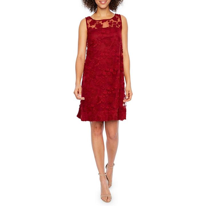 Robbie Bee Sleeveless Embellished Shift Dress