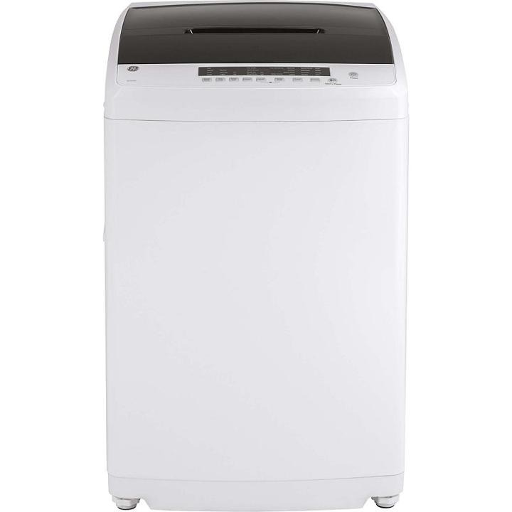 Ge Space-saving 2.8 Doe Cu. Ft. Capacity Stationary Washer With Stainless Steel Basket - Gnw128ssmww
