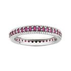 Personally Stackable Lab-created Ruby Eternity Ring