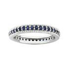 Personally Stackable Lab-created Blue Sapphire Eternity Ring