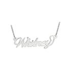 Personalized 14x42mm Andrea Font Name Necklace