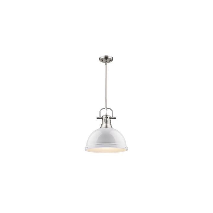 Duncan 1-light Pendant With Rod In Pewter