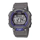 Casio Mens Gray Resin Strap Solar Sport Watch Stls100h-8av