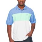 Izod Advantage Performance Colorblock Polo Short Sleeve Stripe Knit Shirt Big And Tall