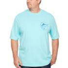 Izod Swordfish Printed Graphic Tee Short Sleeve Crew Neck T-shirt-big And Tall