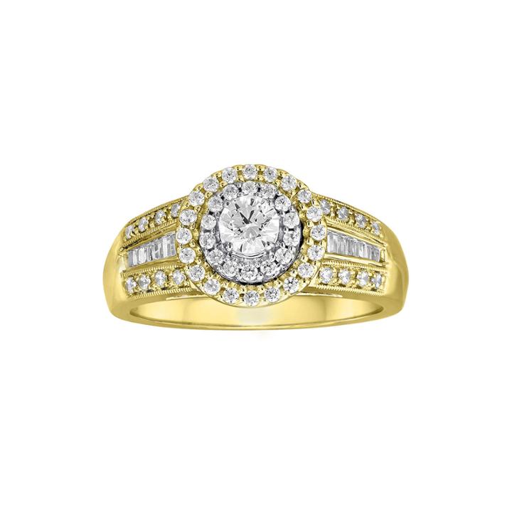 3/4 Ct. T.w. Diamond 10k Two-tone Gold Ring
