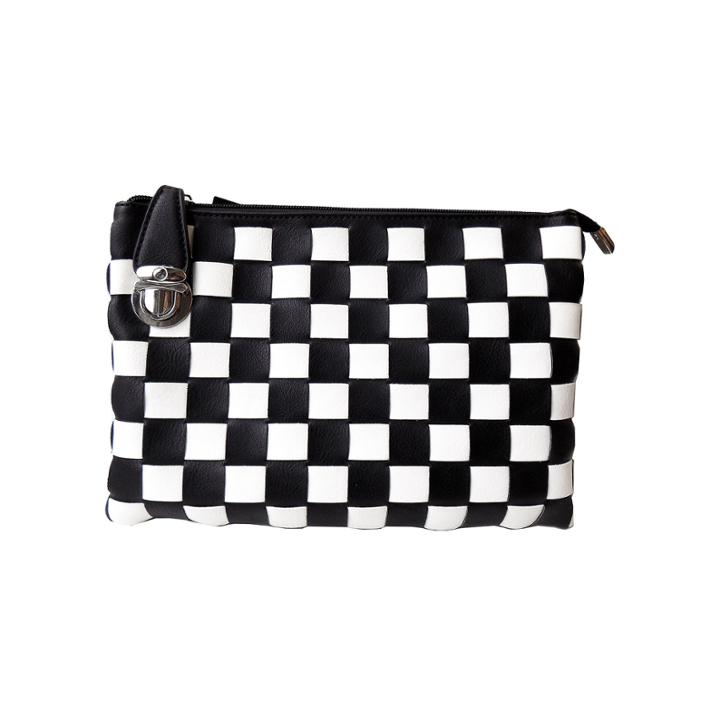 Olivia Miller Woven Top-zip Convertible Clutch