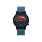 Dc Comics Mens Superman Blue Strap Watches
