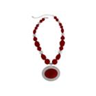 Mixit&trade; Red Nugget Silver-tone Pendant Necklace