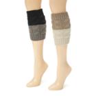 Muk Luks Womens 2-pk. Reversible Boot Toppers