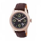 Heritor Unisex Brown Strap Watch-herhr7107
