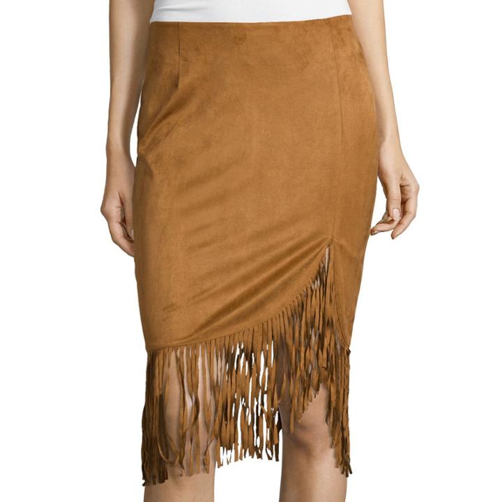 I Jeans By Buffalo Fringe Rubia Wrap Skirt