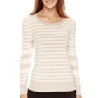 Worthington Long-sleeve Crewneck Pullover Sweater - Petite