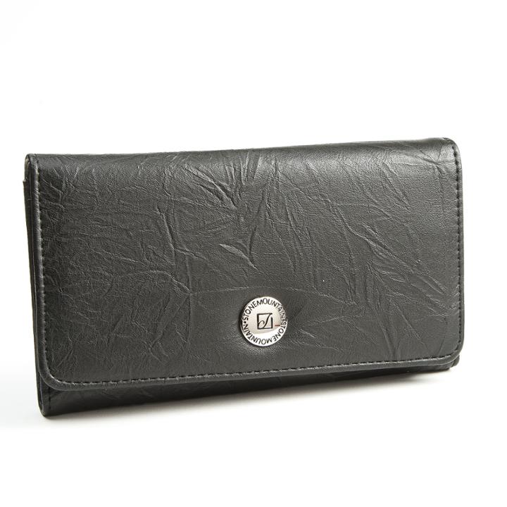 Stone Mountain Washed Leather Zip Around Tab Clutch Clutch Wallet