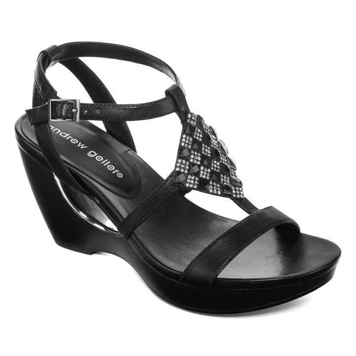 Andrew Geller Alexandra Womens Wedge Sandals