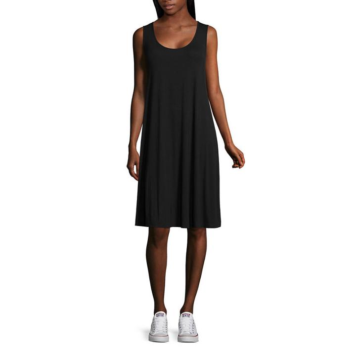 A.n.a Short Sleeve Swing Dress - Tall